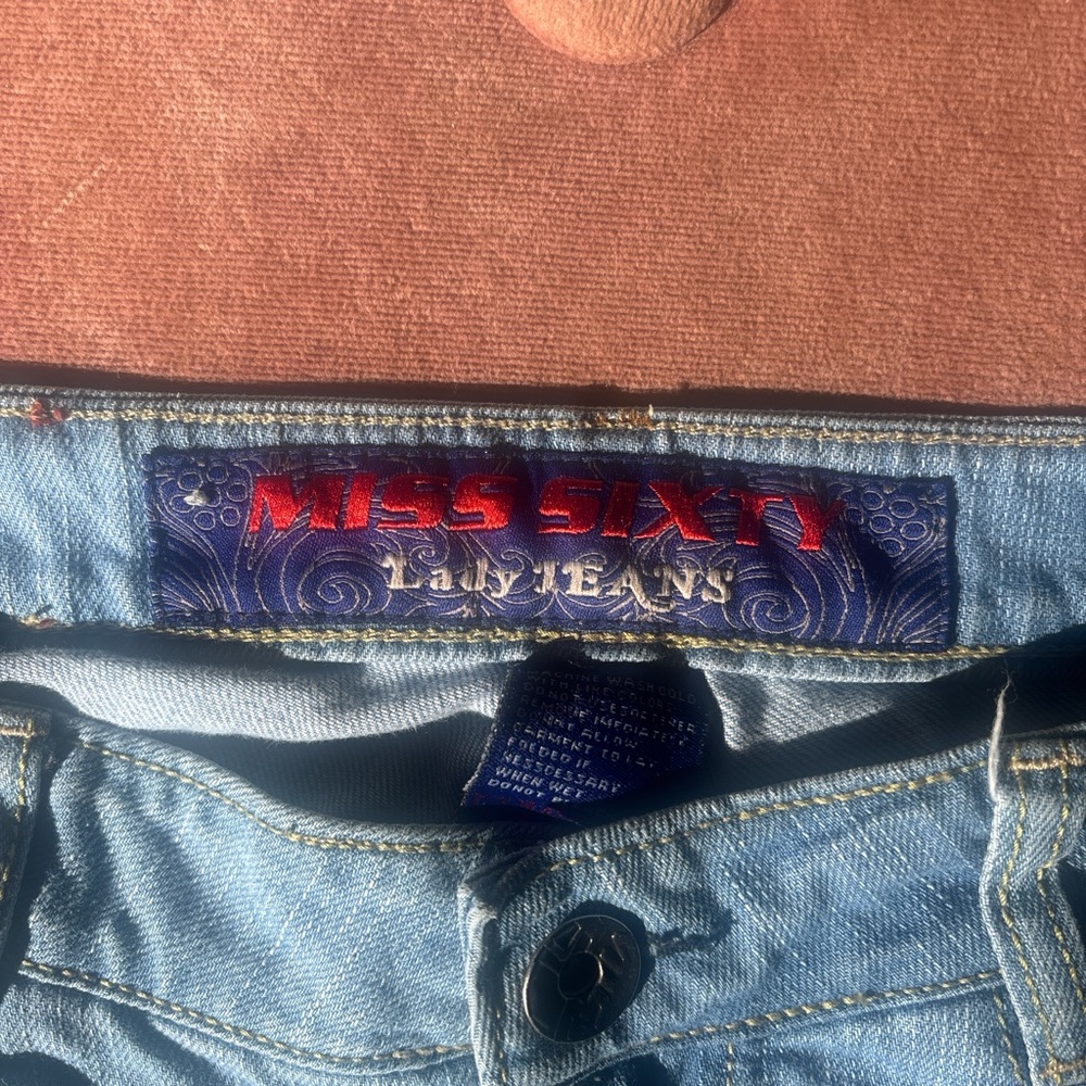 Miss Sixty Light Blue Boot Cut Jeans